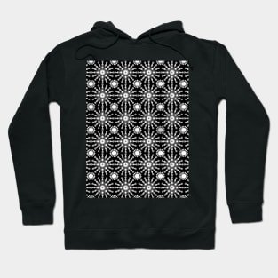 Black and white seamless pattern Hoodie